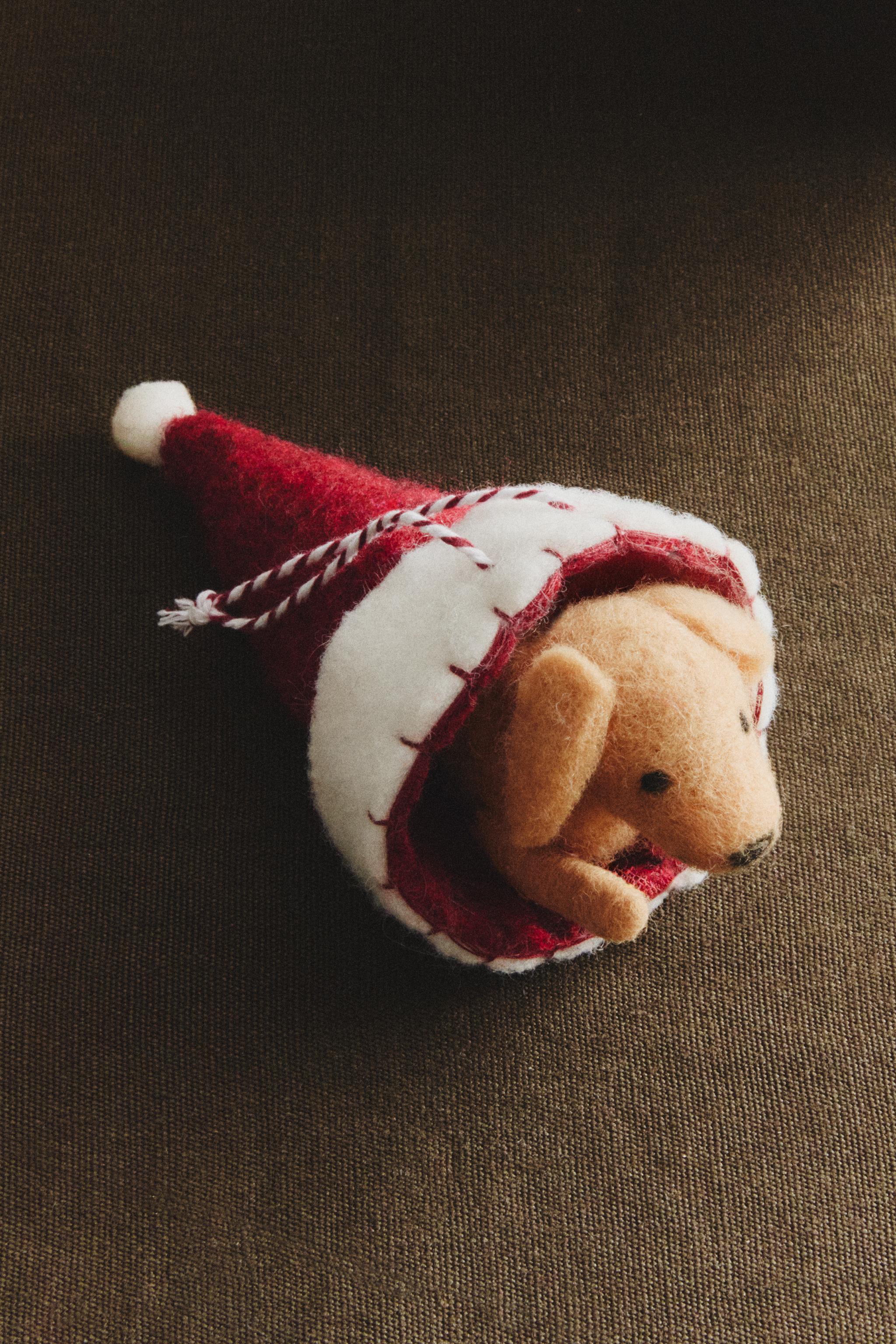 FELT DOG CHRISTMAS TREE ORNAMENT