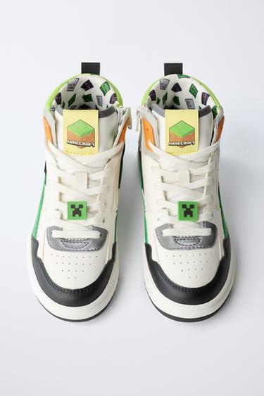MINECRAFT © MOJANG AB. ™ HIGH-TOP SNEAKERS - Green by Zara - Image 4
