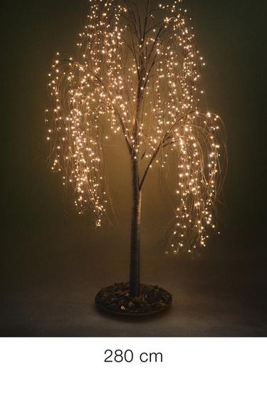 CHRISTMAS WILLOW TREE WITH LED LIGHTS (280 CM) - Brown by Zara