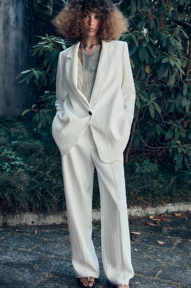 TRAJE BLAZER Y PANTALÓN - MARINO de Zara - Imagen 0