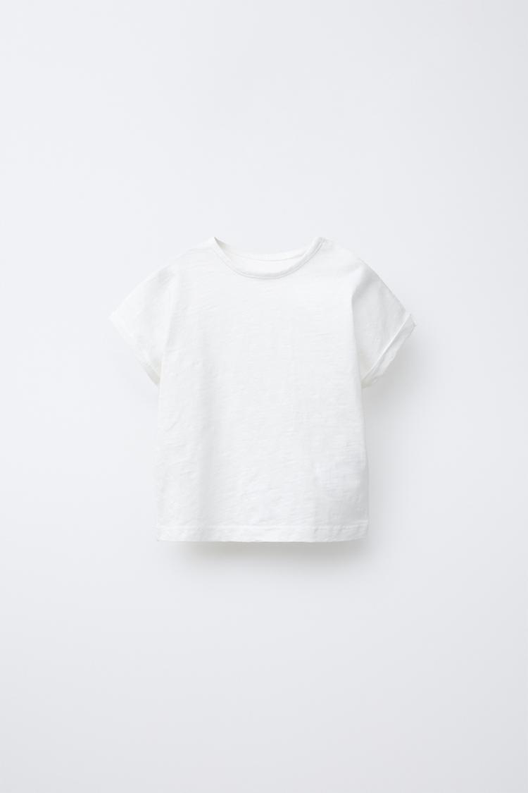 PLAIN T-SHIRT White ZARA India