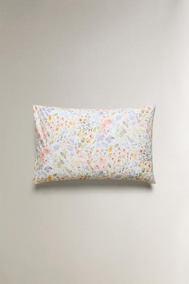 TAIE D’OREILLER IMPRIMÉ FLORAL - Blanc cassé de Zara - Image 3