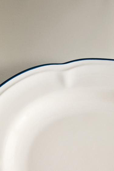 SERVING DISH WITH CONTRAST RIM - Blue by Zara - Image 4