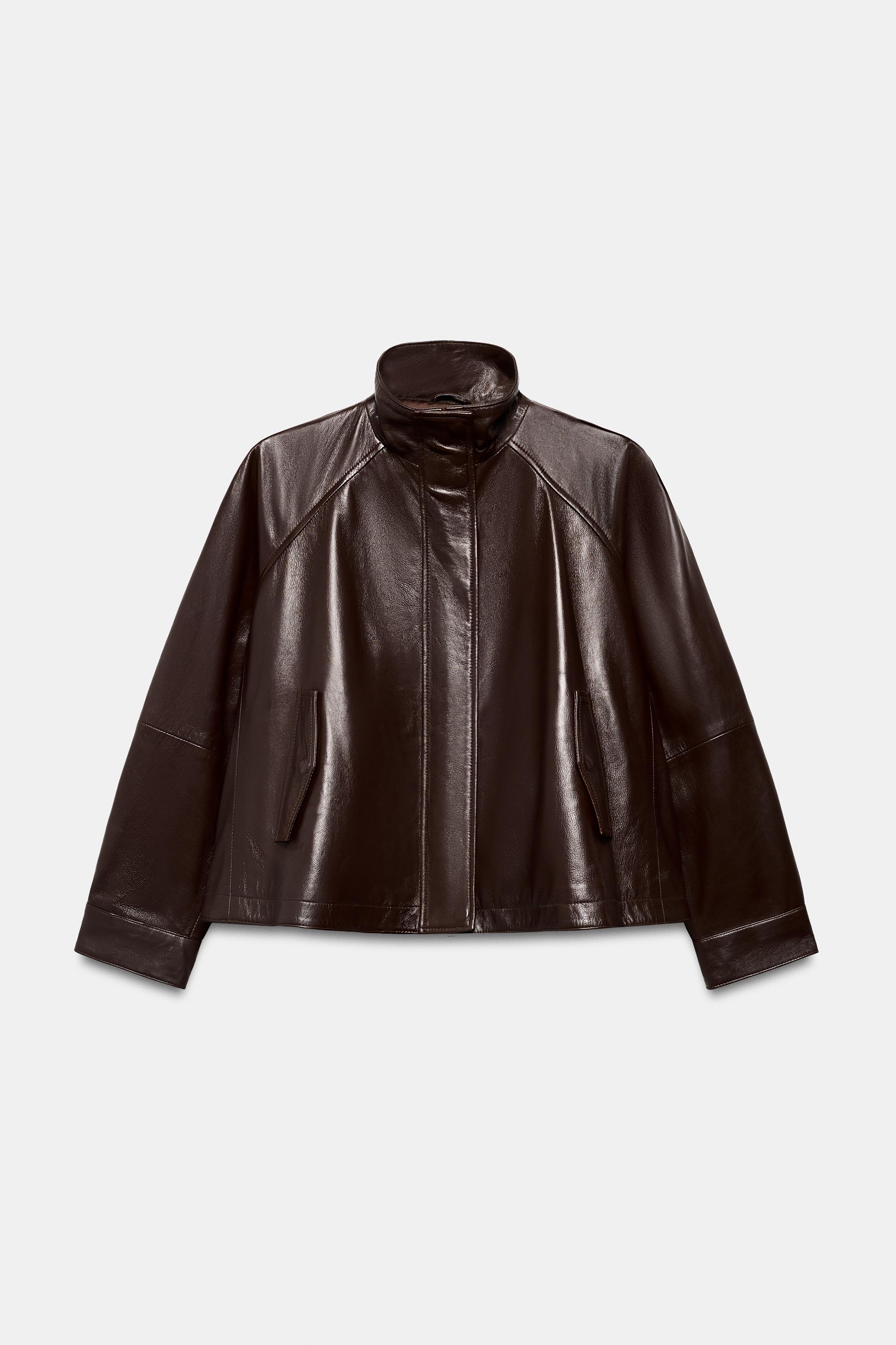 BLOUSON BOMBER 100 % CUIR ZW COLLECTION