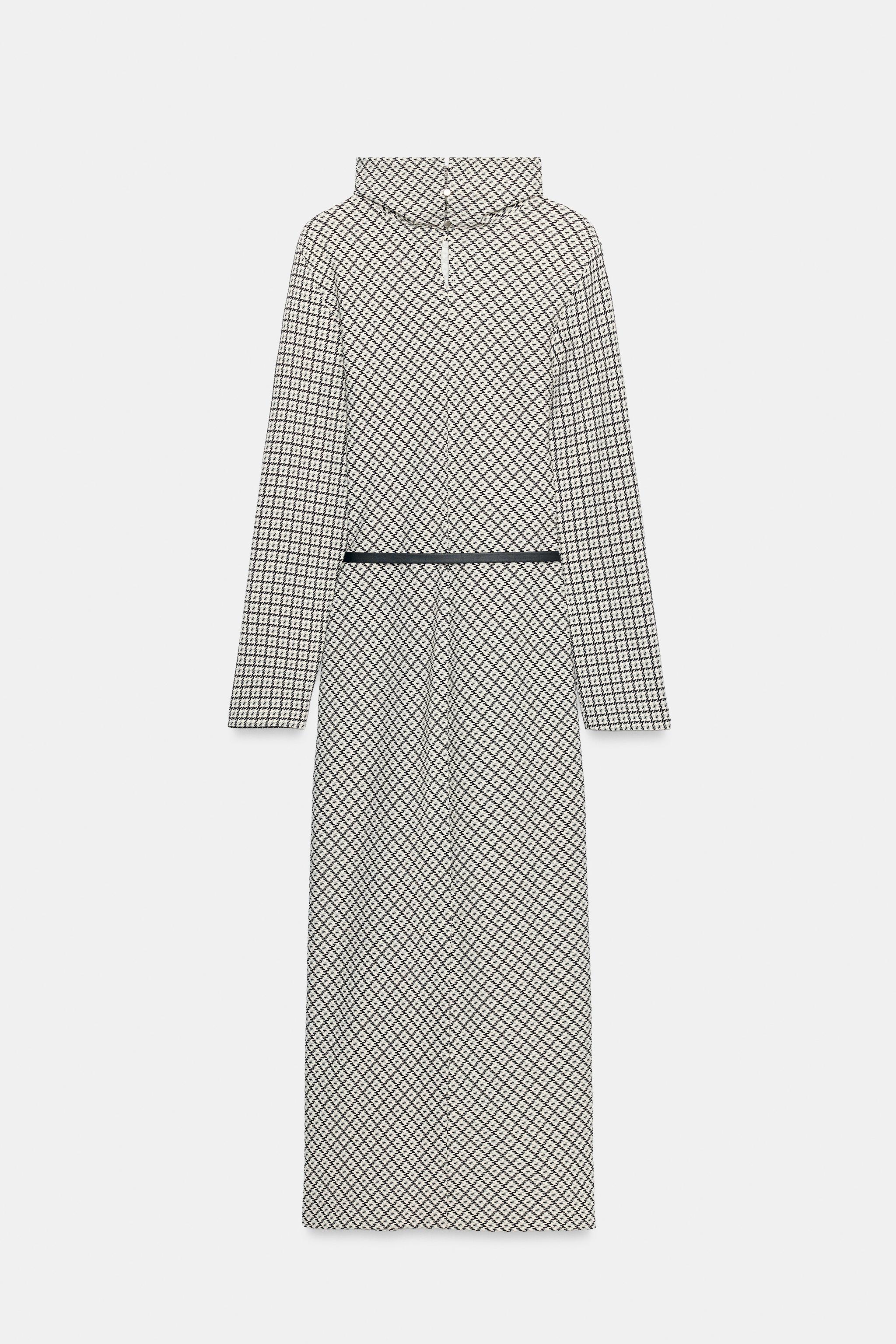 PRINTED BELTED MAXI DRESS
