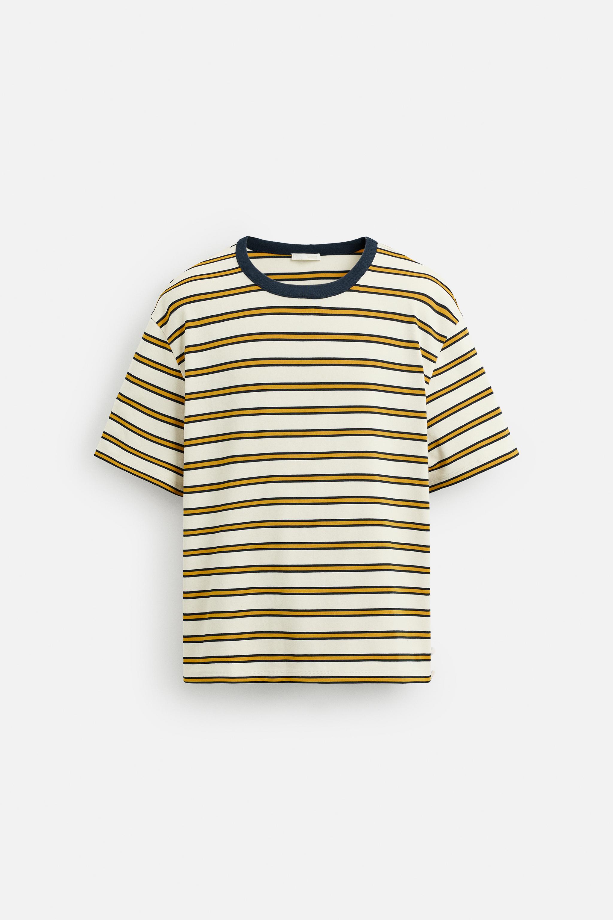 【RASSVET】STRIPED JACQUARD TSHIRT [YELLOW] Rassvet (PACCBET) Striped Jacquard T shirt yellow | NOTE shop