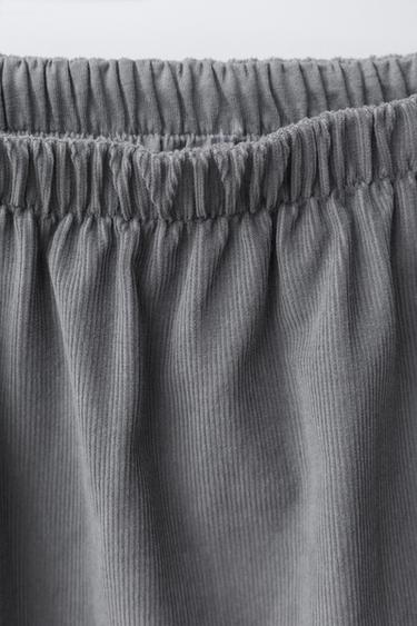 BLOOMER EN VELOURS CÔTELÉ FIN DOUBLÉ - Gris de Zara - Image 2