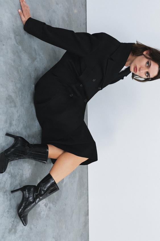 LEREN ENKELLAARS LIMITED EDITION - Zwart van Zara - Afbeelding 0