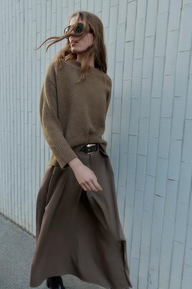 سترة بغرزة وملمس ناعم - mink brown by Zara