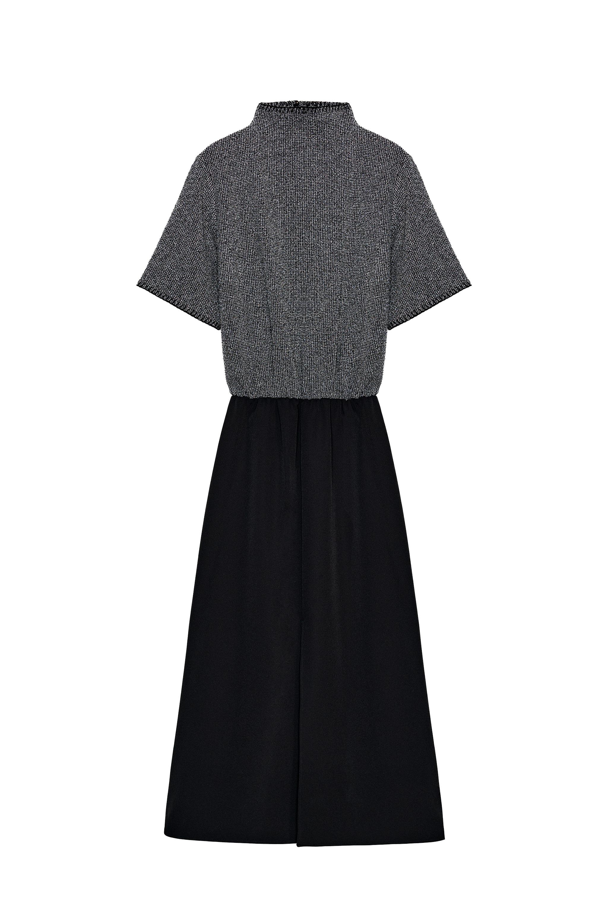 slim fit dress slacks Zara Cross Waist Jersey Dress-Black