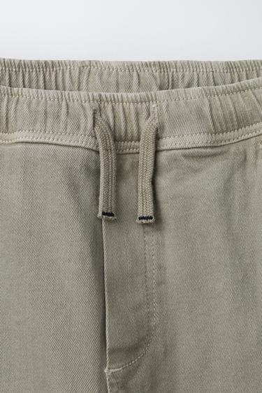 PANTALON DE JOGGING MULTIPOCHES - Sable de Zara - Image 2