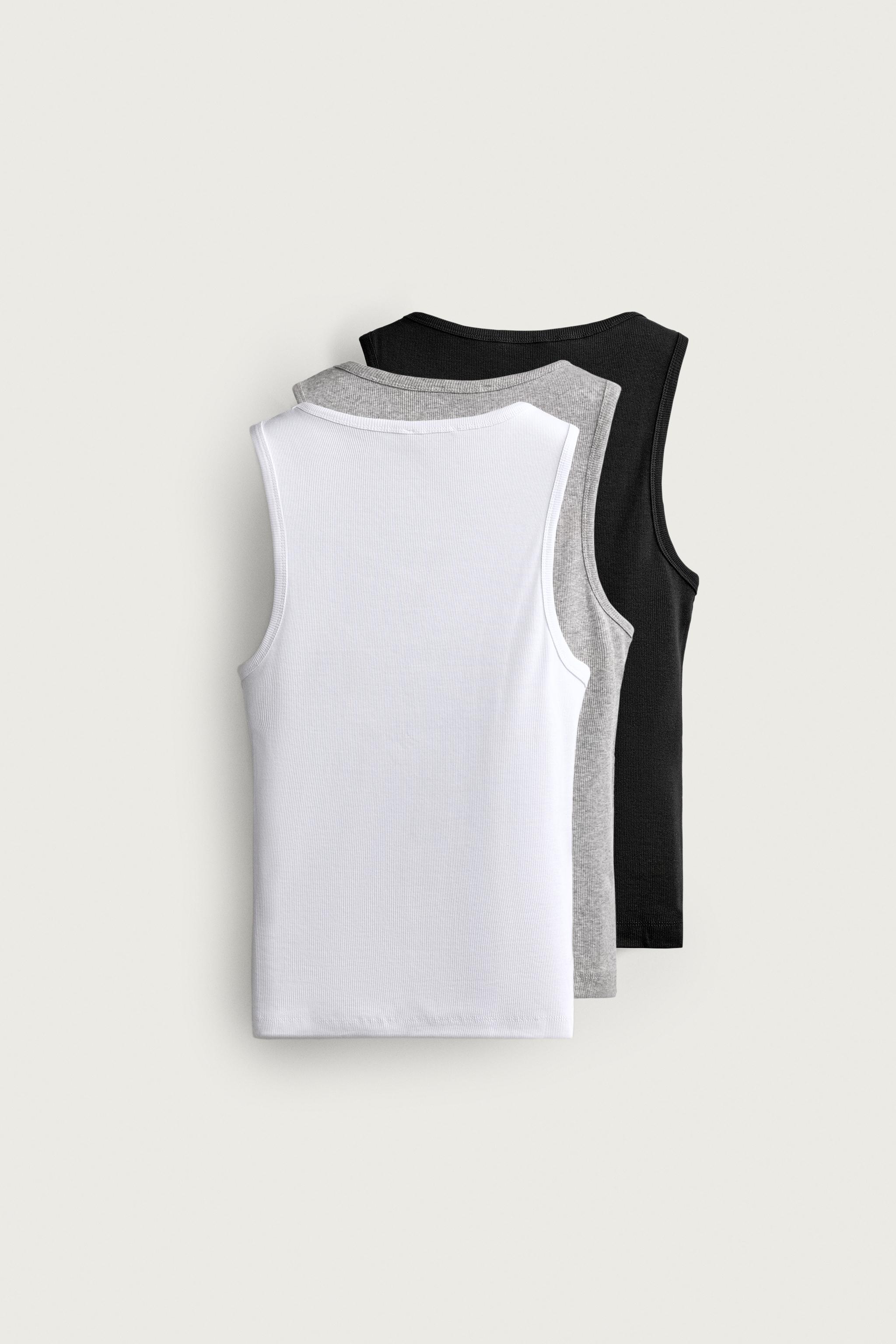 3-PACK BASIC TANK TOPS — various (alternate view)
