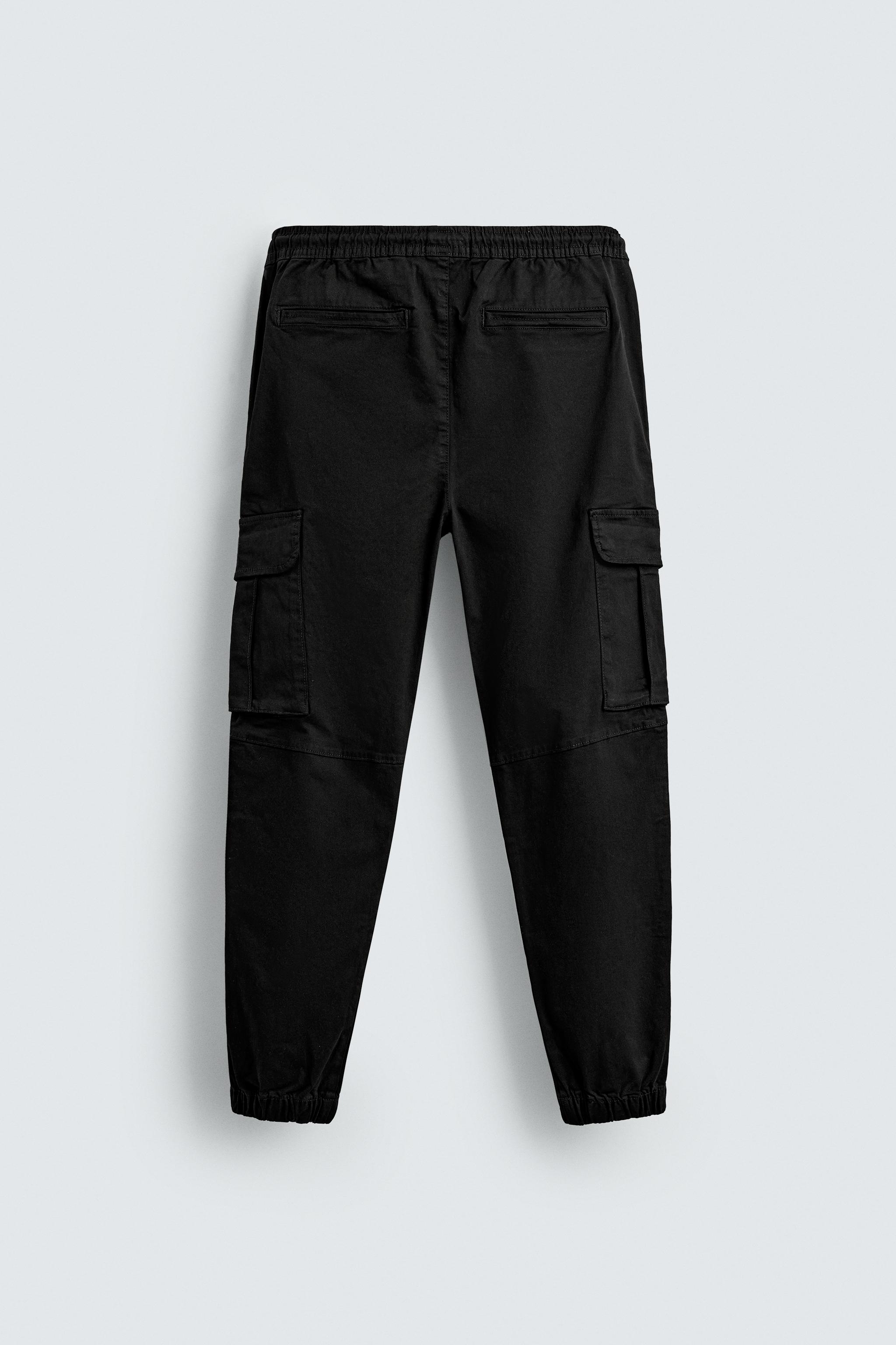 カーゴスタイル スリムフィットパンツ 黒 スリムフィットカーゴパンツ - ブラック | ZARA Japan / 日本
