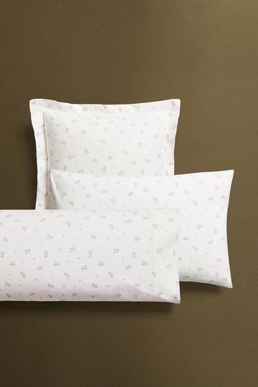 LEAF PRINT PILLOWCASE - Oyster-white by Zara - Image 5