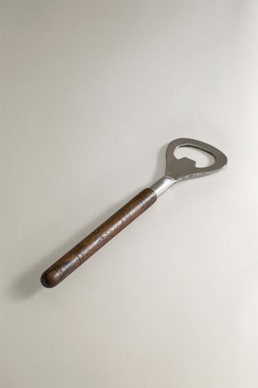 BOTTLE OPENER WITH MANGO WOOD HANDLE - Brown by Zara - Image 1