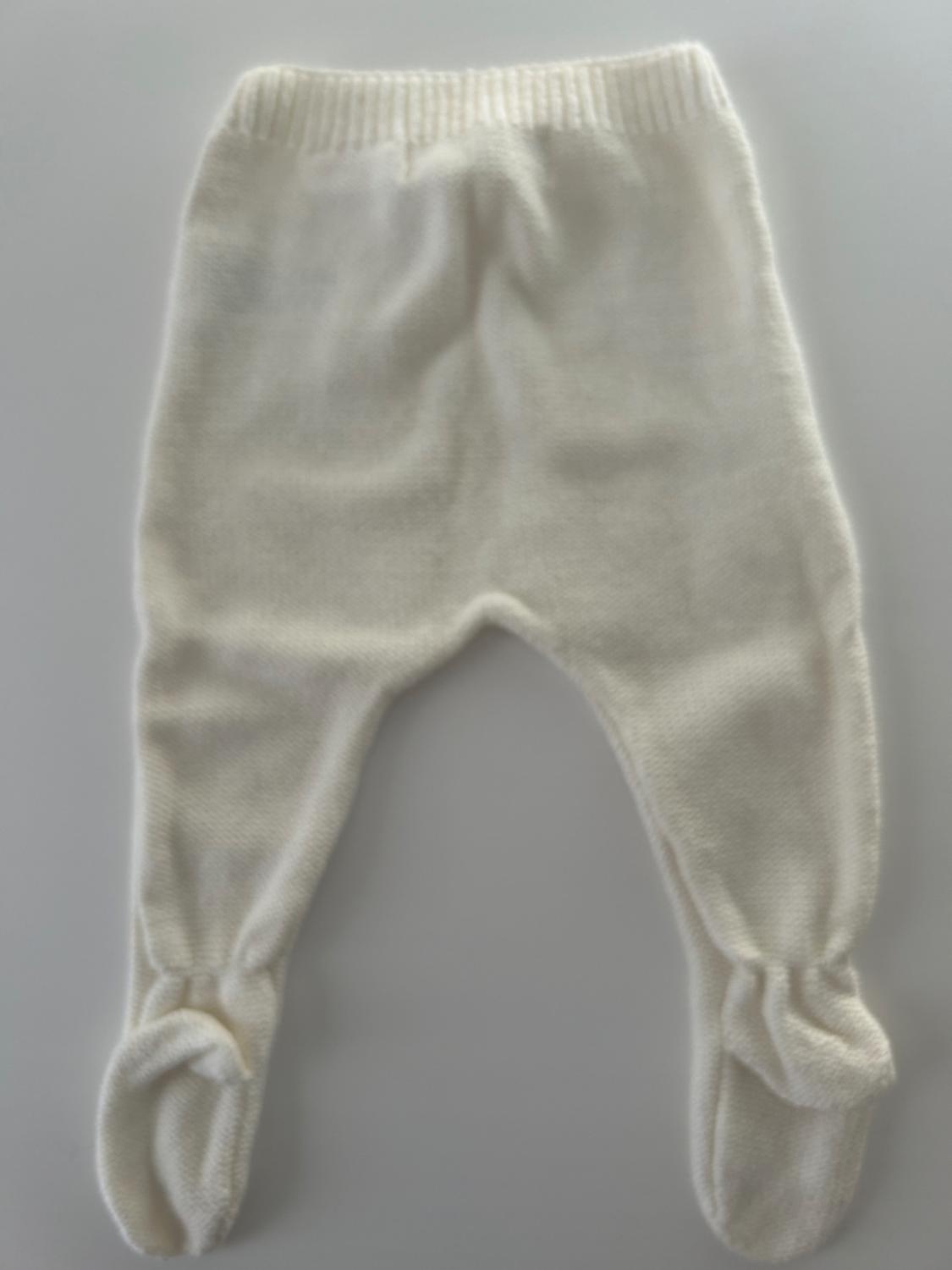BASIC CABLE-KNIT FOOTED LEGGINGS - Image 2