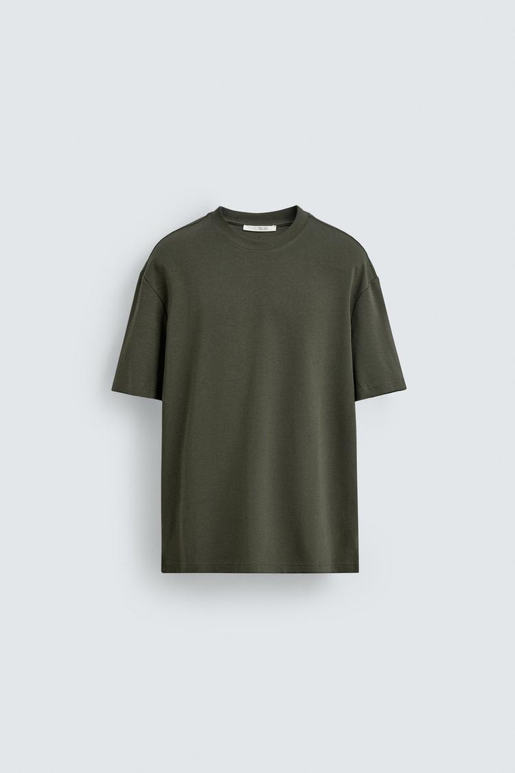 ZARA RELAXED FIT INTERLOCK T-SHIRT /04