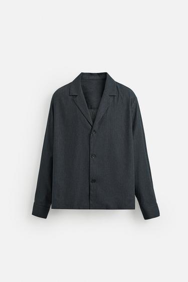 SURCHEMISE RELAXED FIT - Bleu de Zara - Image 6
