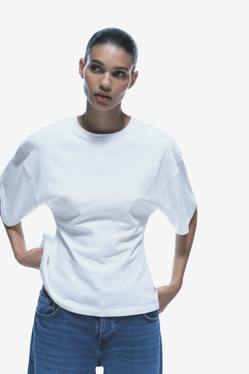 バックジップ付きタンクトップ - ホワイト | ZARA Japan / 日本 