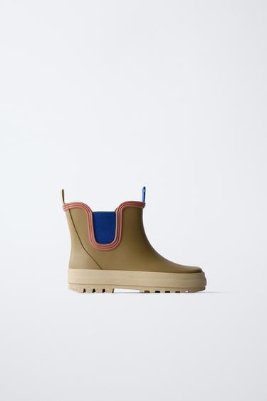 ელასტიური რეზინის ჩექმა - Zara-ს Khaki Green