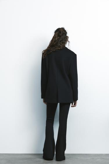 VESTE OVERSIZE EN MOLLETON - Noir de Zara - Image 3