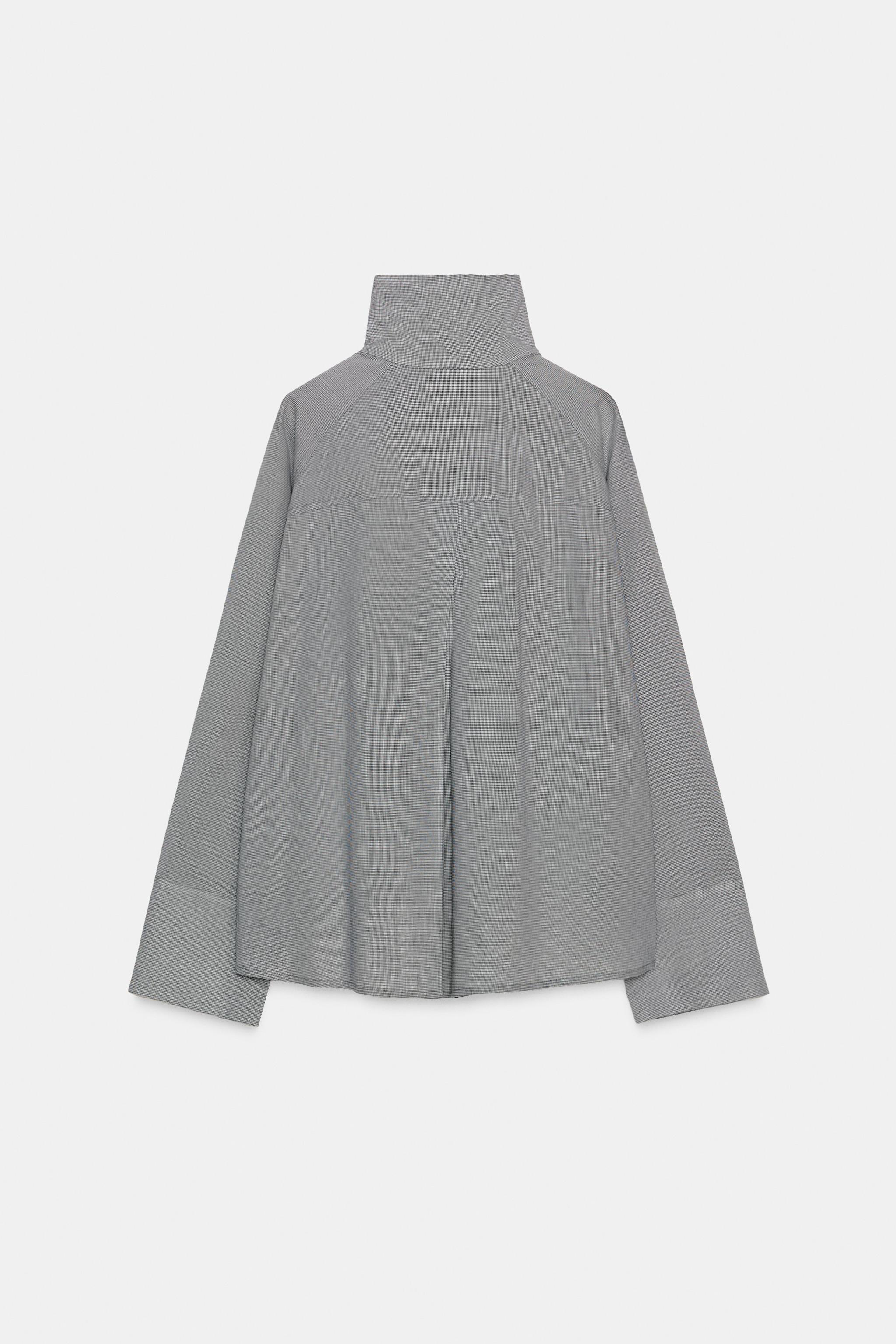 kyjk1016様 CAMISA OVERSIZE XADREZ BOLSO ZW COLLECTION - Azul-marinho | ZARA