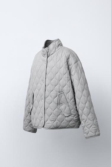 VESTE REMBOURRÉE - Gris perle de Zara - Image 1