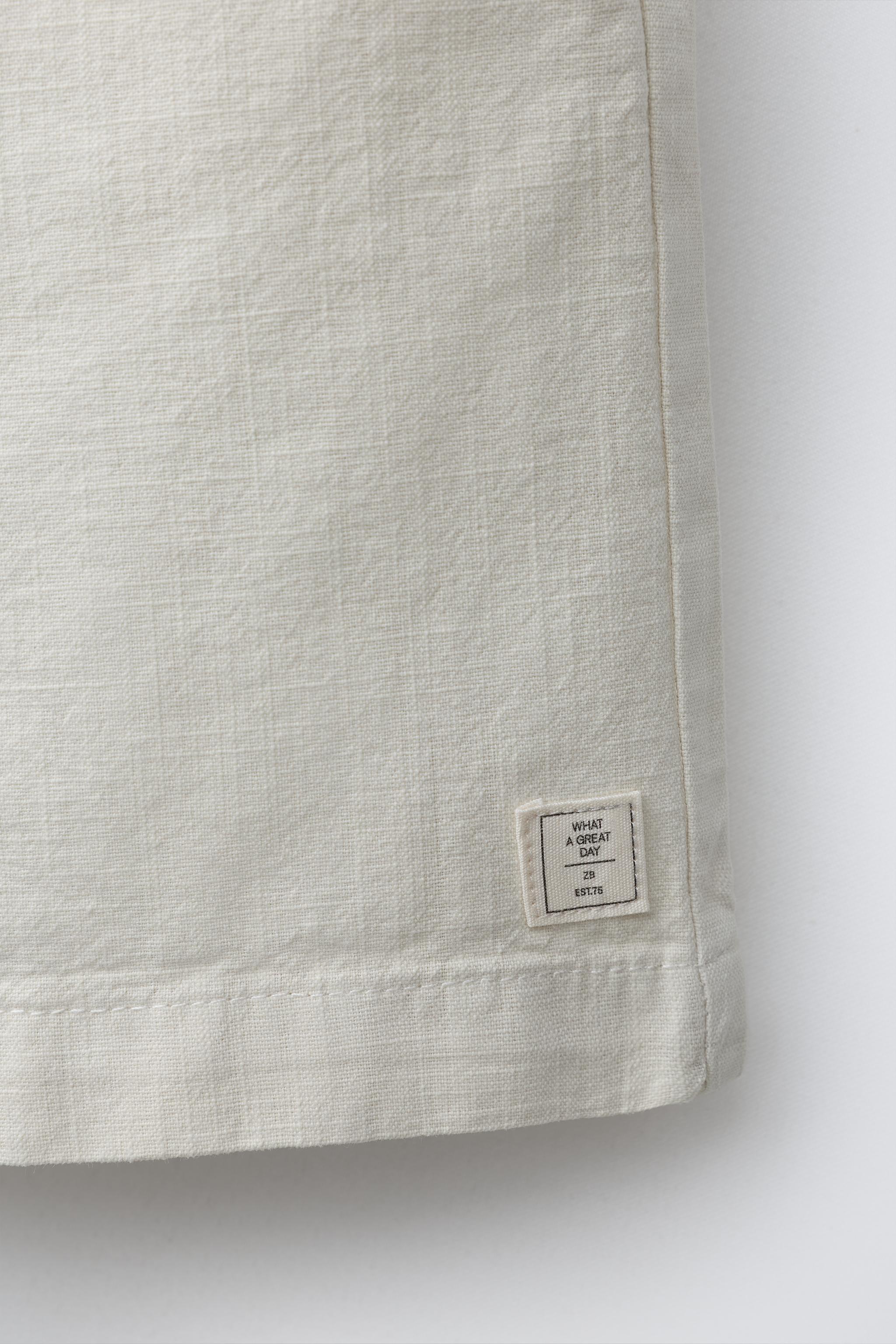 COTTON ELASTIC WAIST SHORTS