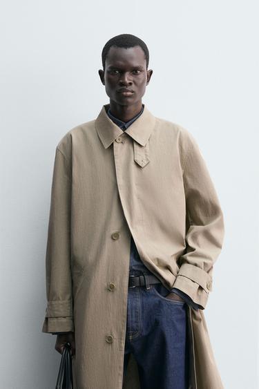 WATER-REPELLENT TRENCH COAT - Light beige by Zara - Image 1