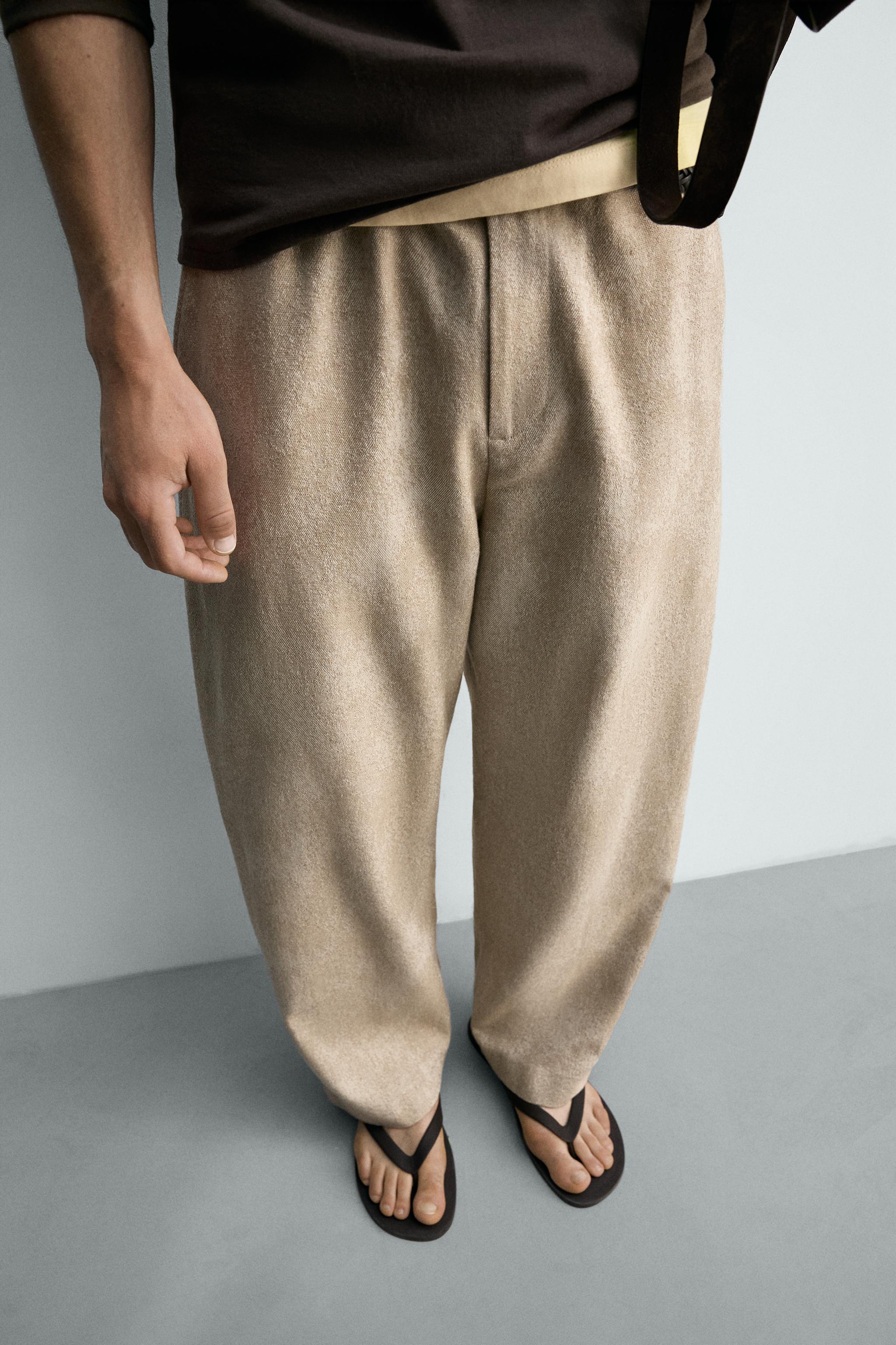 JACQUARD RELAXED FIT CHINO PANTS