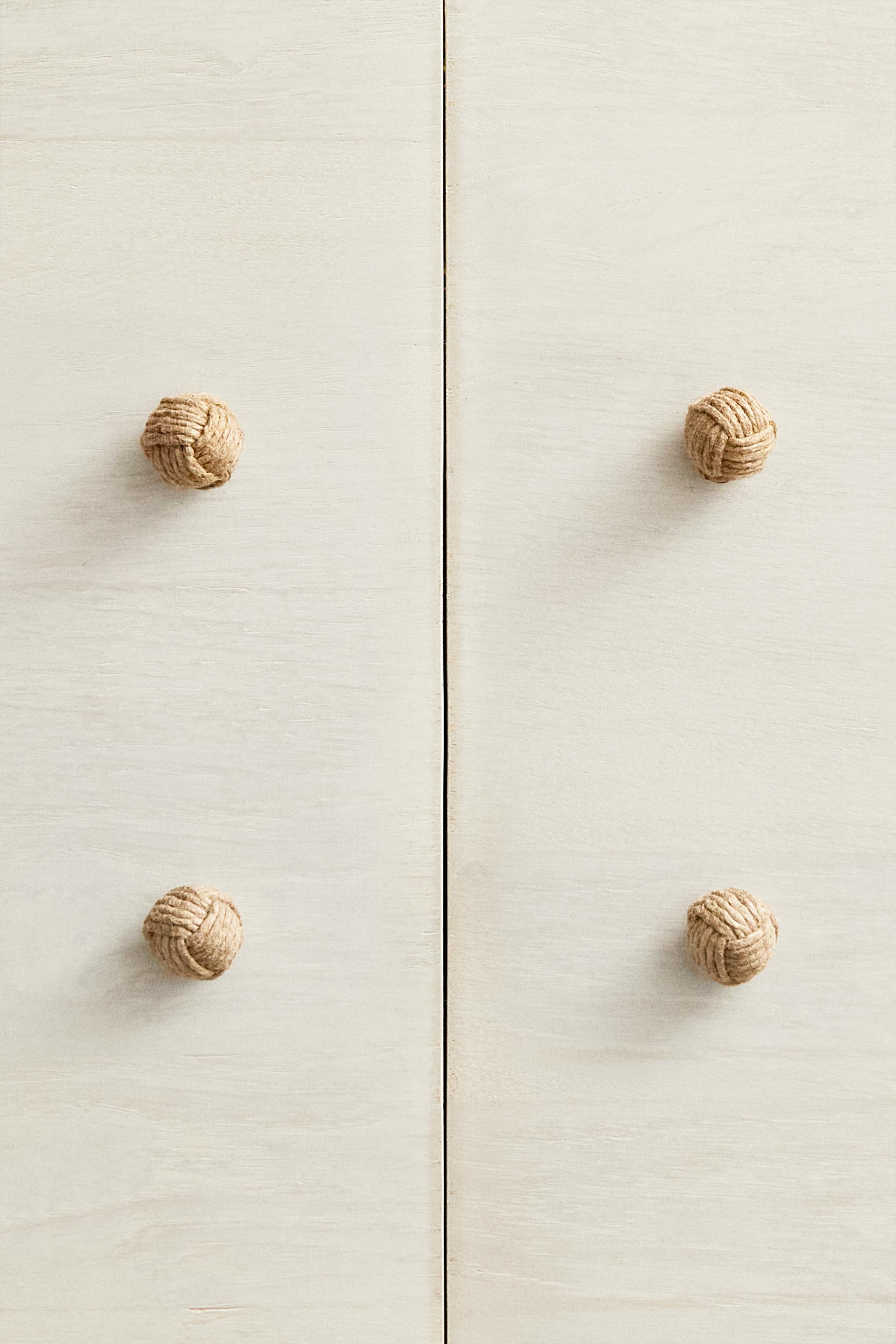 SET OF MINI KNOT KNOBS (SET OF 4) - Light beige | ZARA United States