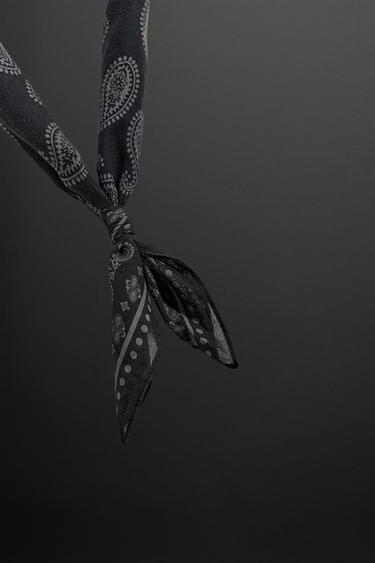 PRINTED BANDANNA - Black by Zara - Image 4