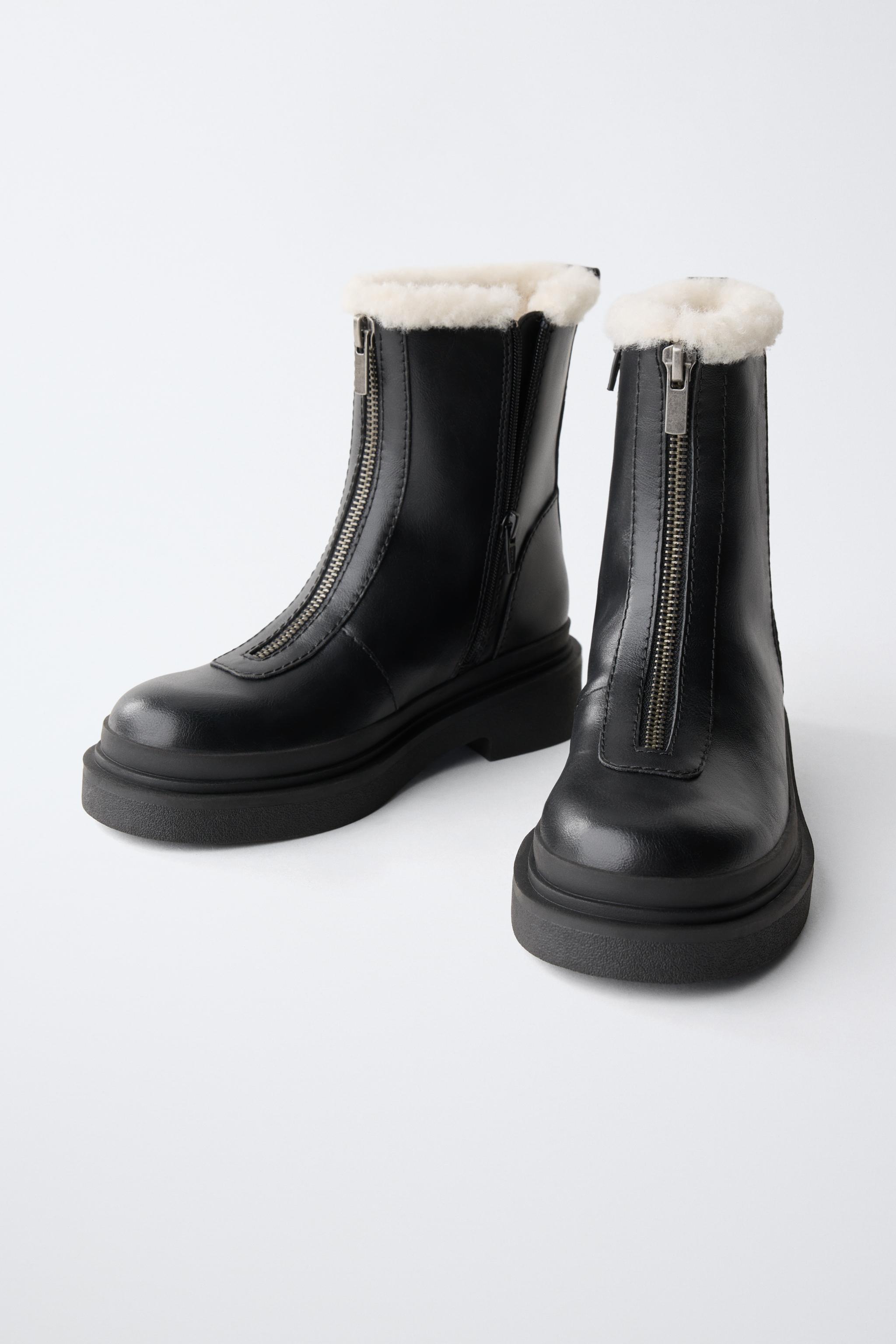 BOTTINES ZIPPÉES DOUBLÉES