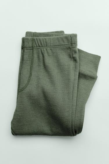 6-14 ÅR/PYJAMAS I MERINOULD - grøn fra Zara