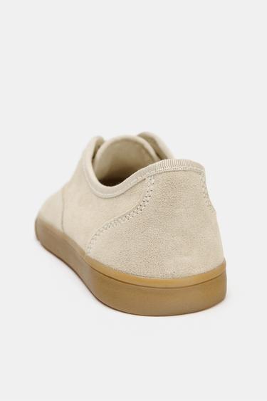 SUEDE BAREFOOT TRAINERS - Sand Brown by Zara - Image 5
