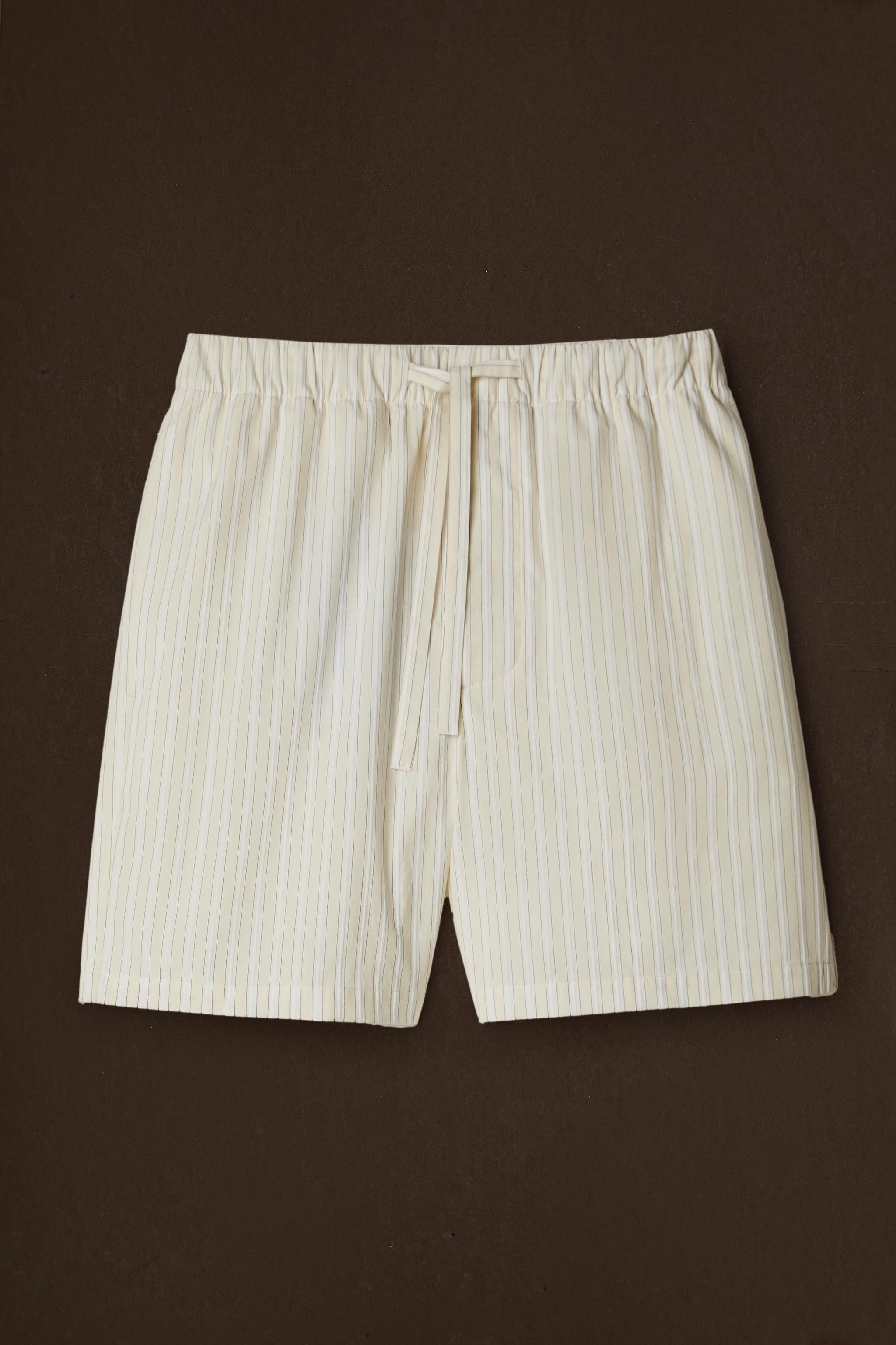 STRIPED COTTON SHORTS