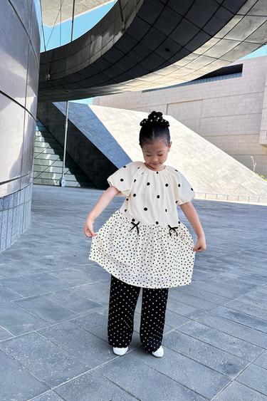 POLKA DOT DRESS - Ecru by Zara