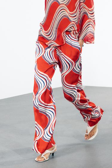 ZW COLLECTION PRINTED PYJAMA TROUSERS - Multicoloured by Zara - Image 3