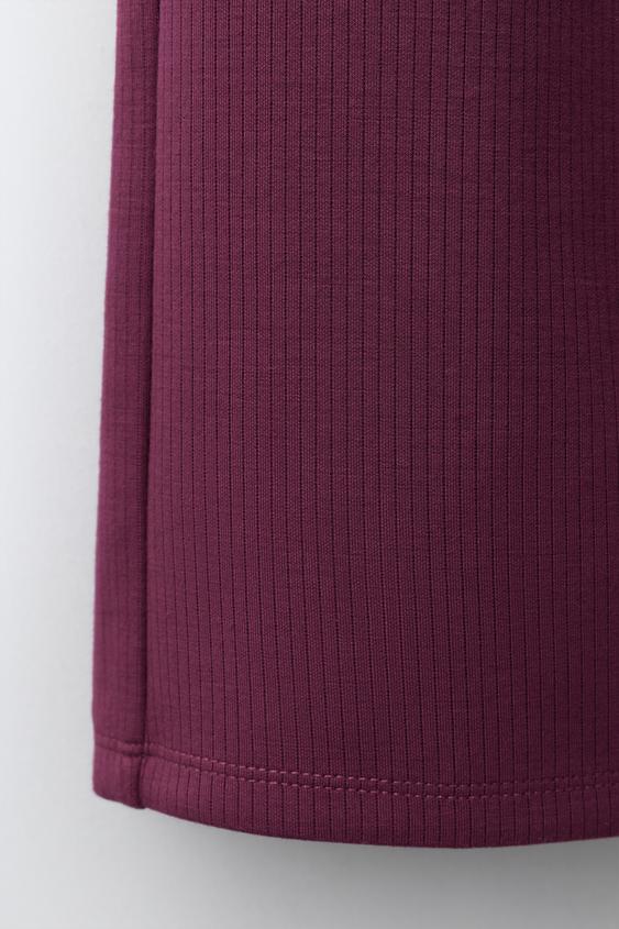 PANTALON DE SPORT À JAMBES LARGES - Framboise de Zara - Image 3
