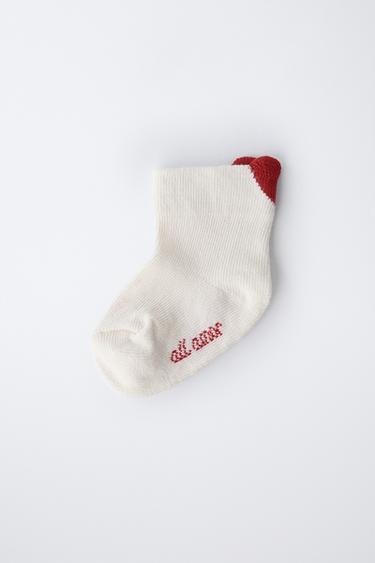 HEART SOCKS - Ecru by Zara - Image 3
