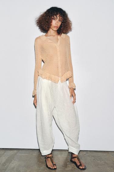 TOP EN MAILLE CROCHET - Sable de Zara - Image 4