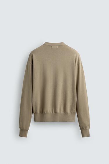 PULL EN COTON - RAMIE - Beige de Zara - Image 7