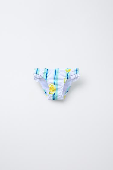 2-6 YEARS/ LEMON PRINT BIKINI BOTTOMS - Yellow by Zara