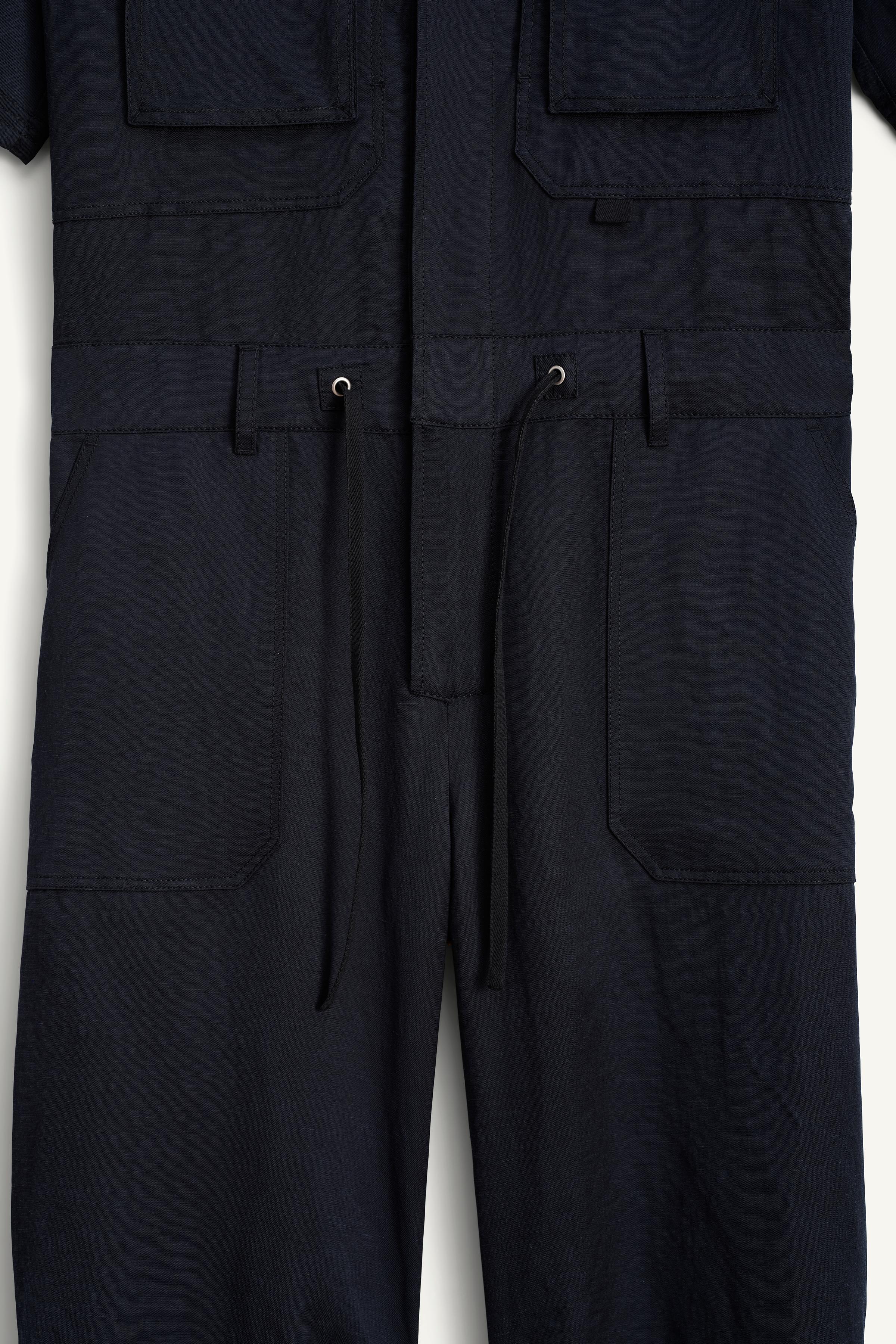 【ZARA】JMPST 14 ジャンプスーツ ネイビーブルー 4562/002/401 JMPST 14 - ネイビーブルー | ZARA Japan / 日本