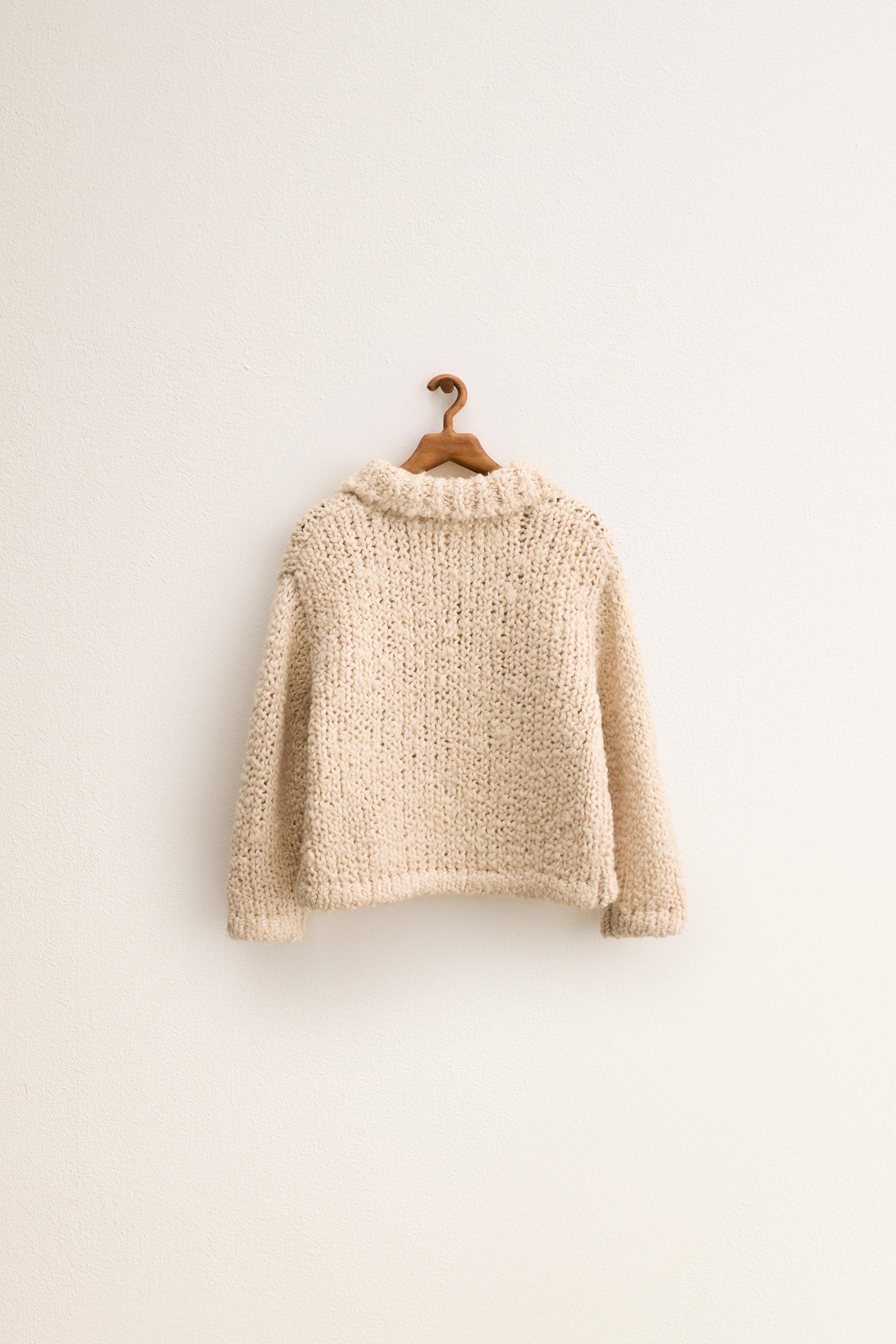 ZARA TIMELESS - GILET EN MAILLE AVEC LAINE ET ALPAGA