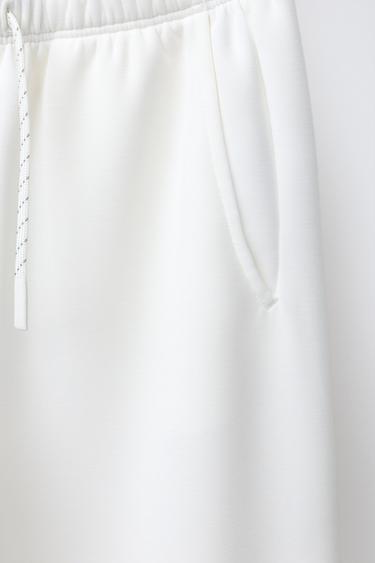 WIDE-LEG TROUSERS WITH MODAL - Ecru by Zara - Image 2