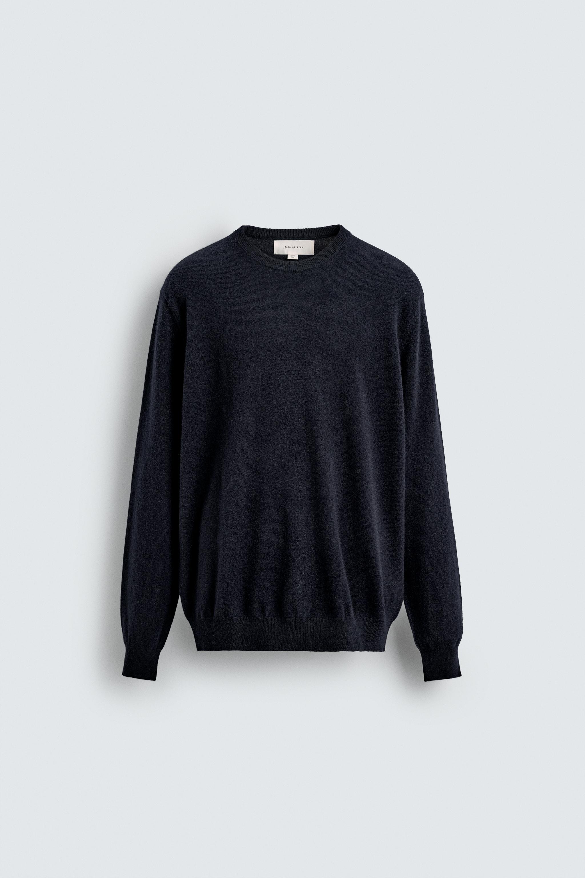 新品未使用【ZARA】ニットセーター XL ネイビー/ホワイト ZARA - ZARA MAN ネイビー ニットセーター XL の通販 by ディグ