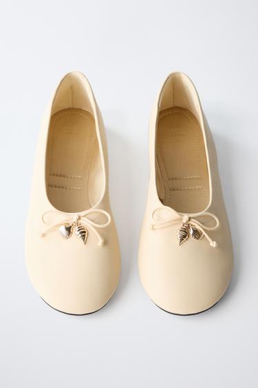 BALLERINES CHARM - Jaune vanille de Zara - Image 3