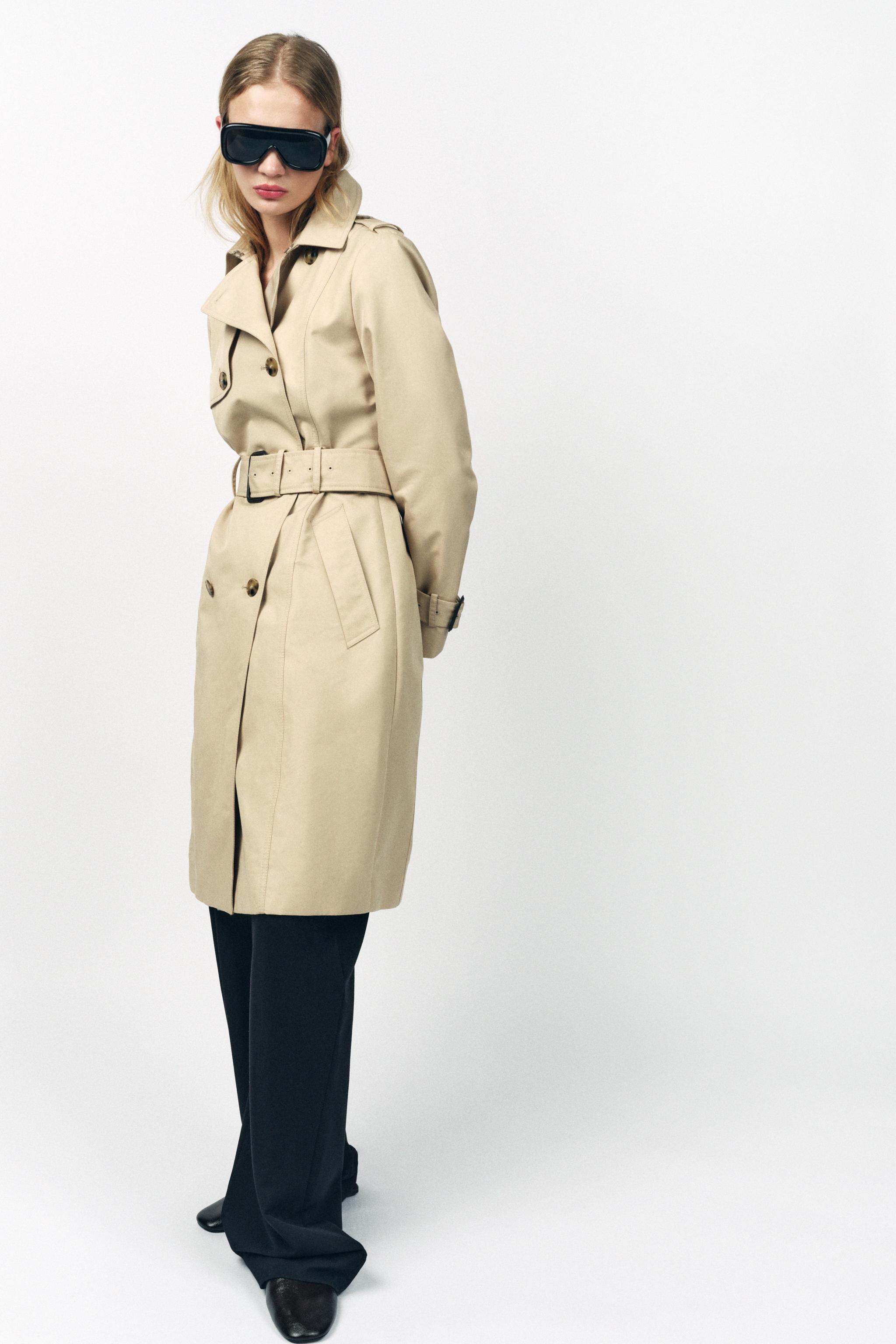 ZW COLLECTION 撥水加工オーバーサイズ トレンチコート - ベージュ | ZARA Japan / 日本