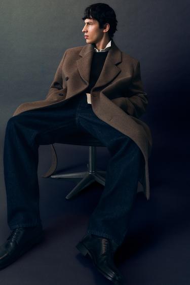 STRAIGHT-LEG JEANS - Navy blue by Zara - Image 0